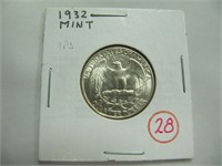 1932 -  25 CENT COIN