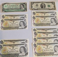 12 X $1 NOTES - SOME SEQUENTIAL