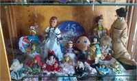 Group of Dolls & Disney Collectors Plate