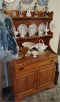 Wood China Hutch Contents Not Included