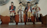 (4) Vintage Civil War Figurines