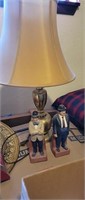Brass Lamp & Bookends