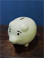 Mint green ceramic piggy bank