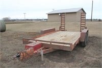 1997 RoadKing 8x20 skid steer trailer