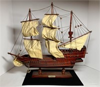 Wooden Model of Sailing Ship Revenge 1577, Large,