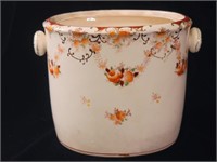 Vintage Hand Painted Asian Jar. No lid, Marked