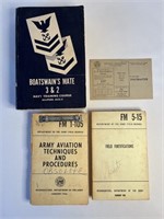 Navy & Army Field Manuals & 1923 War Savings