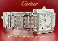Cartier Tank Francaise 6 Ct Diamond Watch