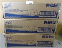 3 Boxes Scott Twin Bathroom Dispensers