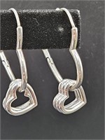 Sterling Silver Heart Earrings