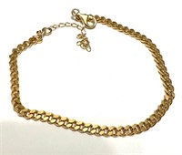 Sterling Silver Cuban Link Ankle Bracelet