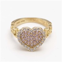 10 Kt Yellow Gold Heart Ring