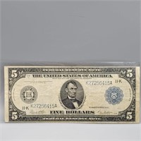 1914 $5 BILL LARGE NOTE