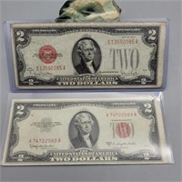 1928 & 1953 $2 BILLS