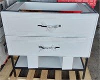 35" 2 Drawer Vanity NO TOP