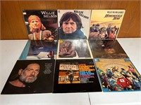 Willie Nelson LP Vinyl Record Albums - Qty 9