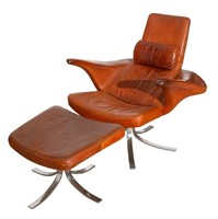 S. Eriksson & Gosta Berg "Seagull" Chair & Ottoman