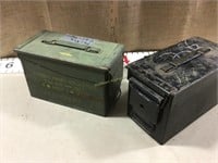Antique ammo boxes