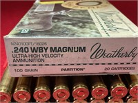 Weatherby .240 WBY MAGNUM ultra hi velocity