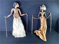 Vintage Wayang Golek Shadow Puppets