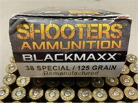 38 SP Blackmaxx remanufactured ammo