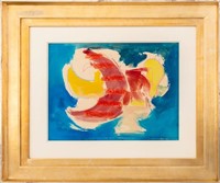 Hans Hofmann Double-Sided Watercolor on Paper, 194