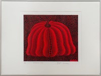Yayoi Kusama "Pumpkin 2000 (Red)" Screenprint