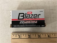 CCI Blazer Ammunition 22 Long Rifle  50 Rounds