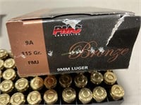 9 mm Luger PMC BRONZE FMJ AMMO