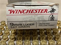 9mm Luger, Winchester JHP ammo,
