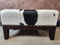 Nice Genuine Cowhide Bench Ottoman