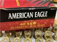 40 ga S&W American Eagle Federal FMJ ammo