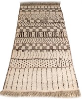 Moroccan High Atlas Berber Shag Wool Rug, 10' x 4'