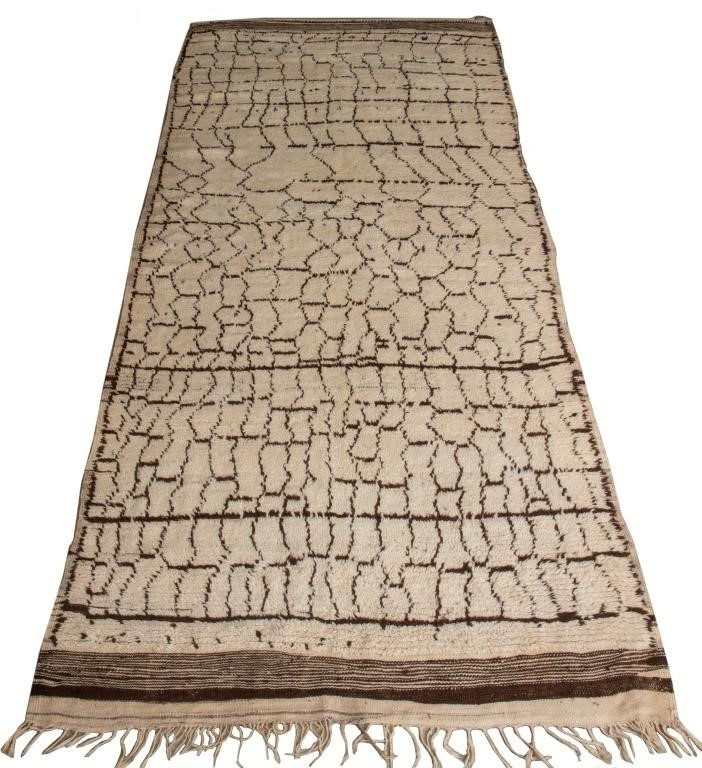 Moroccan High Atlas Berber Shag Wool Rug, 11' x 5'