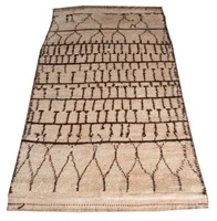 Moroccan High Atlas Berber Shag Wool Rug, 10' x 5'