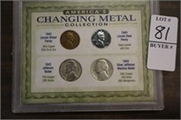 AMERICAS CHANGING METAL COINS