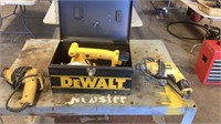 DeWalt tools, 
Circular Saw, Two Electric Drills