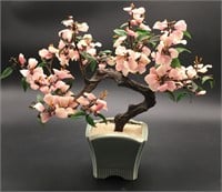 Bonsai Tree in Porcelain Stand