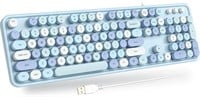USB Wired Computer Keyboard - Retro Keyboard