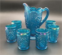 Lennox Imperial Glass “PEACOCK BLUE “MUM” “