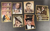 FILM STARS: 12 x German Tobacco Cards (1933)