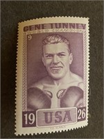 Boxing, GENE TUNNEY: Scarce SLANIA Stamp