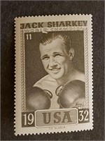 Boxing, JACK SHARKEY: Scarce SLANIA Stamp