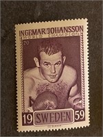 Boxing, INGEMAR JOHANSSON: Scarce SLANIA Stamp