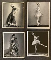 FAMOUS DANCERS: 12 x  Tobacco Cards (1933)