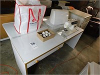 Brother Furniture Sewing Desk With Drop Leaves