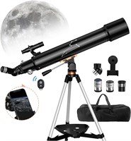 80mm Telescope with Adjustable Tripod & Bag