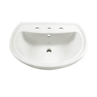 Cadet 6in. Sink Basin  8in. Faucet White