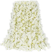 24 Pack Artificial Cherry Blossom Garland  White