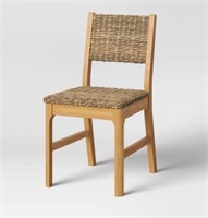 Castine Wood Dining Chair with Woven Seat